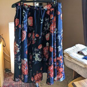 Floral Skirt (Midi Length)